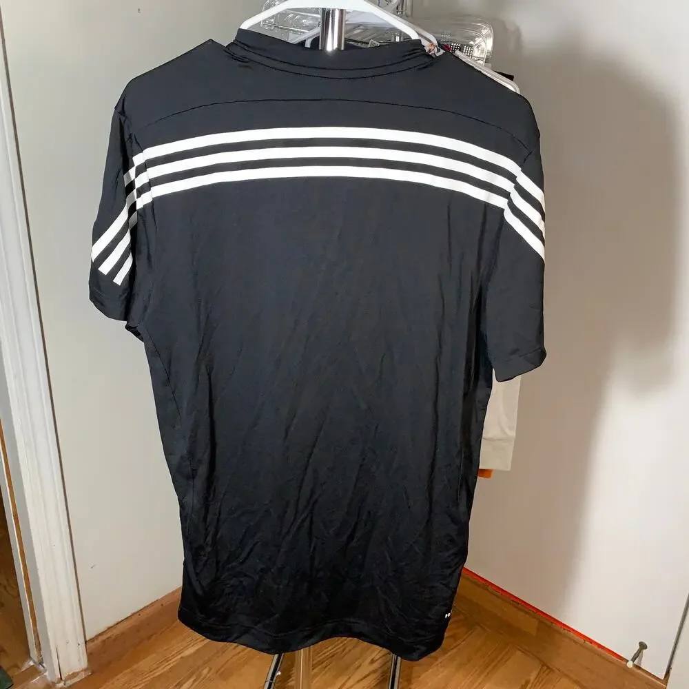 Adidas Primeblue Men's Black Short Sleeve Shrits Size M